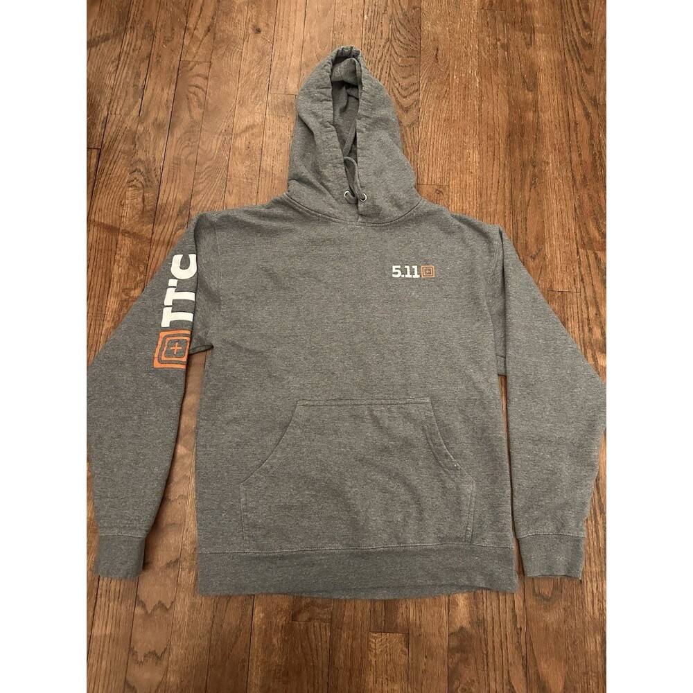 511 Tactical Hoodie Mens M Gray Pullover‎ Long Sleeve Logo
